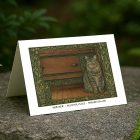 William Morris Style Cat Illustration