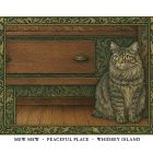 William Morris Style Cat Illustration