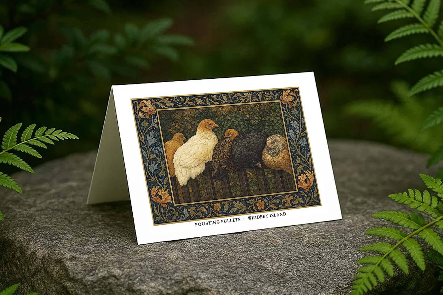 Roosting-Pullets Roosting Pullets Greeting Card