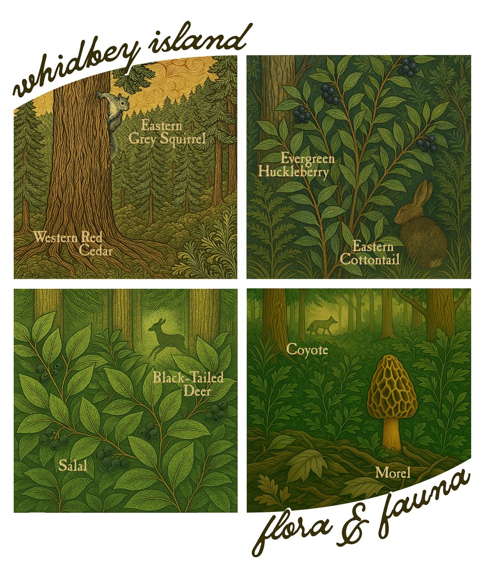 Whidbey Island Flora & Fauna T-Shirt