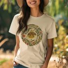 Honey Bee and Daisy Illustration T-Shirt