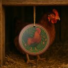 Rhode Island Red Rooster Ornament