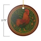 Rhode Island Red Rooster Ornament