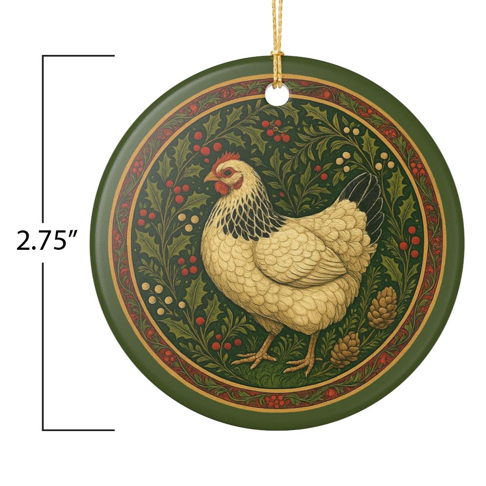 Columbian Wyandotte Hen Ornament