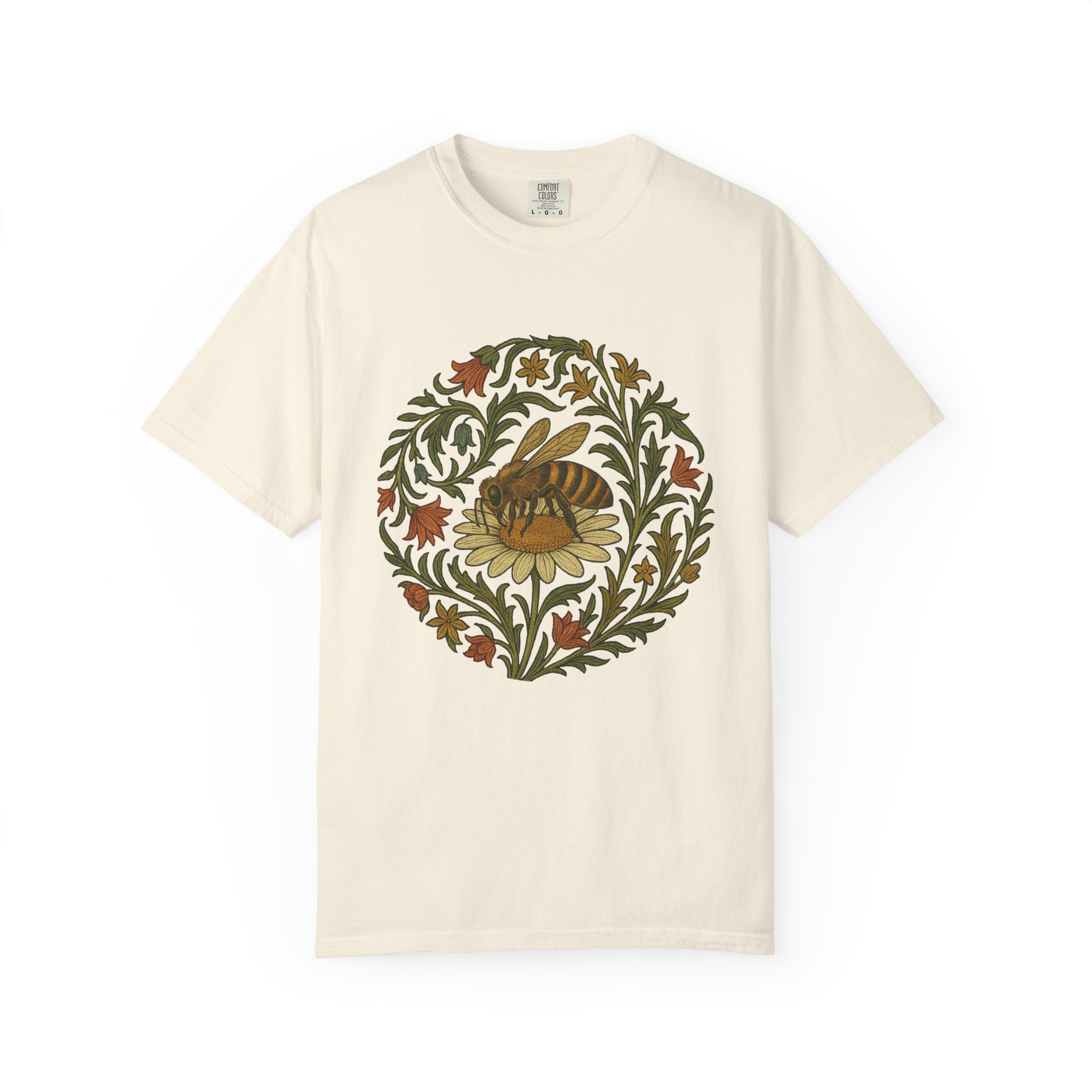 Honey Bee and Daisy Illustration T-Shirt