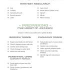 January Harvesting and Preparing